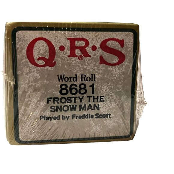 QRS Player Piano Word Roll #8681 Frosty The Snow Man Played by Freddie Scott - Picture 1 of 2